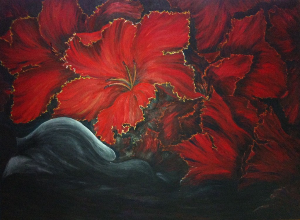 Blooms In The Night - Li Li Tan oil painting